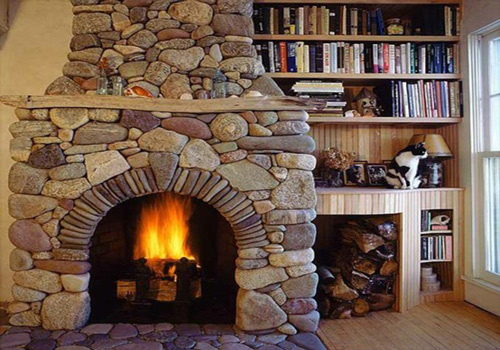 Fireplace and natural light add value to a home showing.