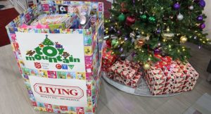 Living Realty Toy Drive donation box